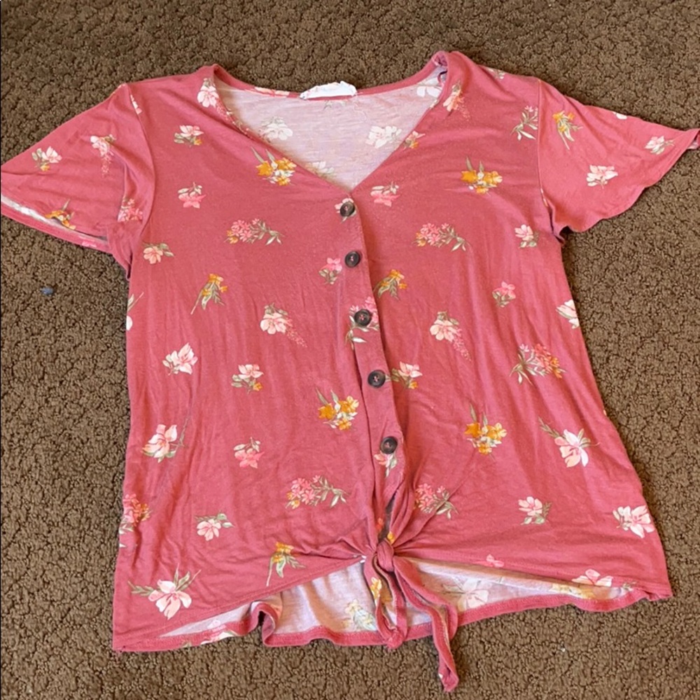 Pink Floral shirt